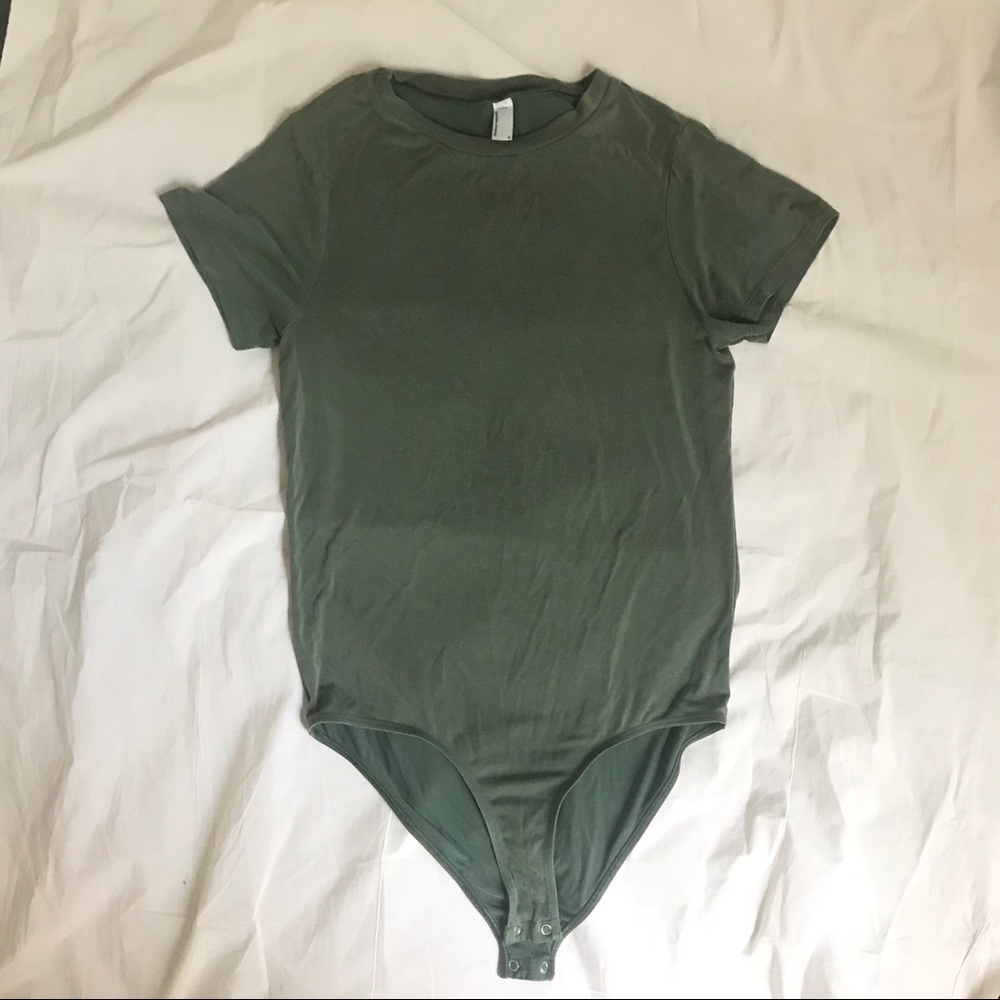 American Apparel Brushed Jersey T-Shirt Bodysuit